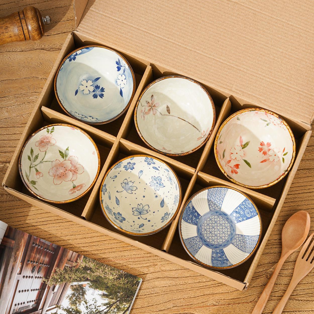 Ceramic Household Rice Bowl Set Give As Gifts