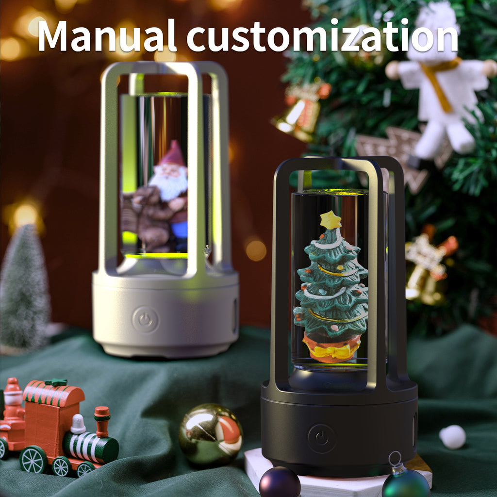 No Accessories 2 In 1 DIY Audio Crystal Light And Bluetooth-compatible Speaker Gift Touch Resin Night Light