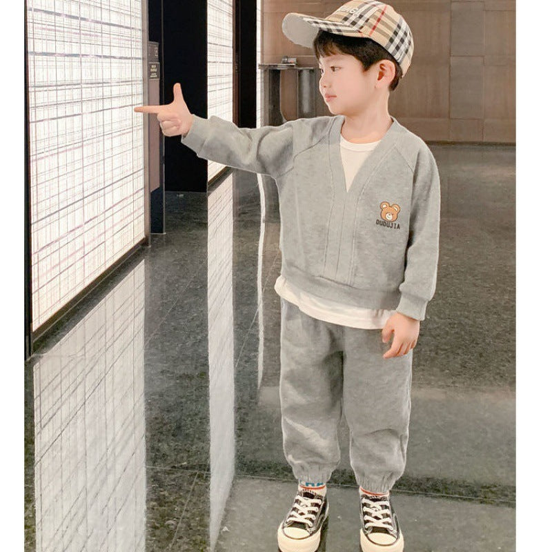 Fashion Leisure Sports Children's Clothes Suit